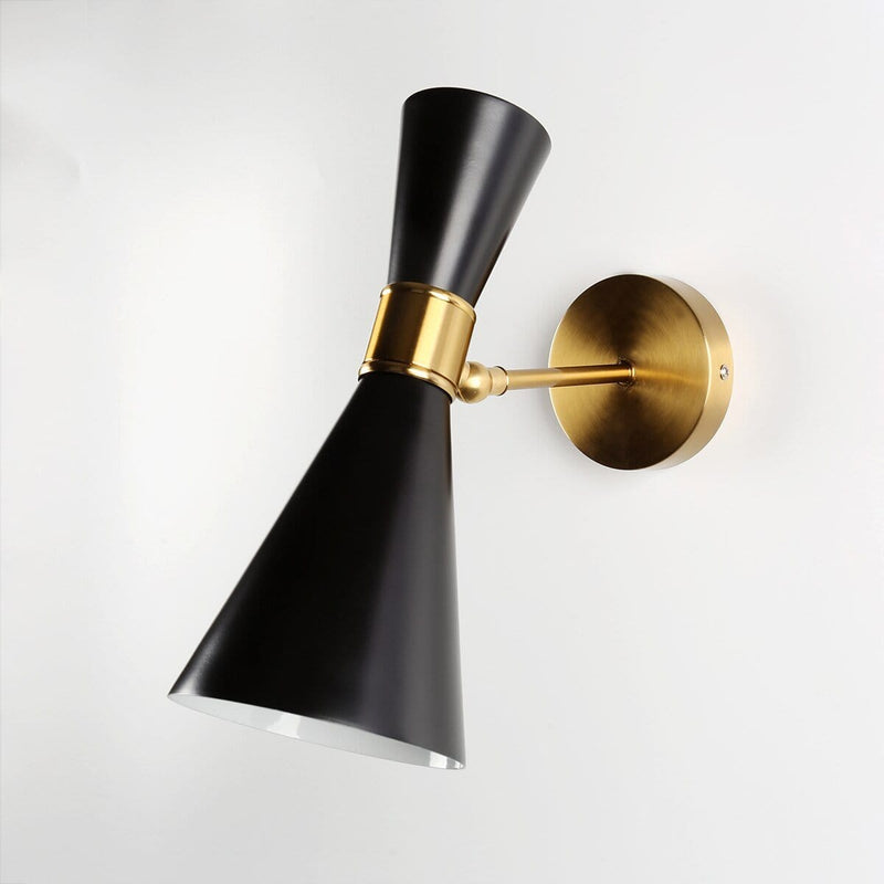 Simple Hourglass Gold Wall Light