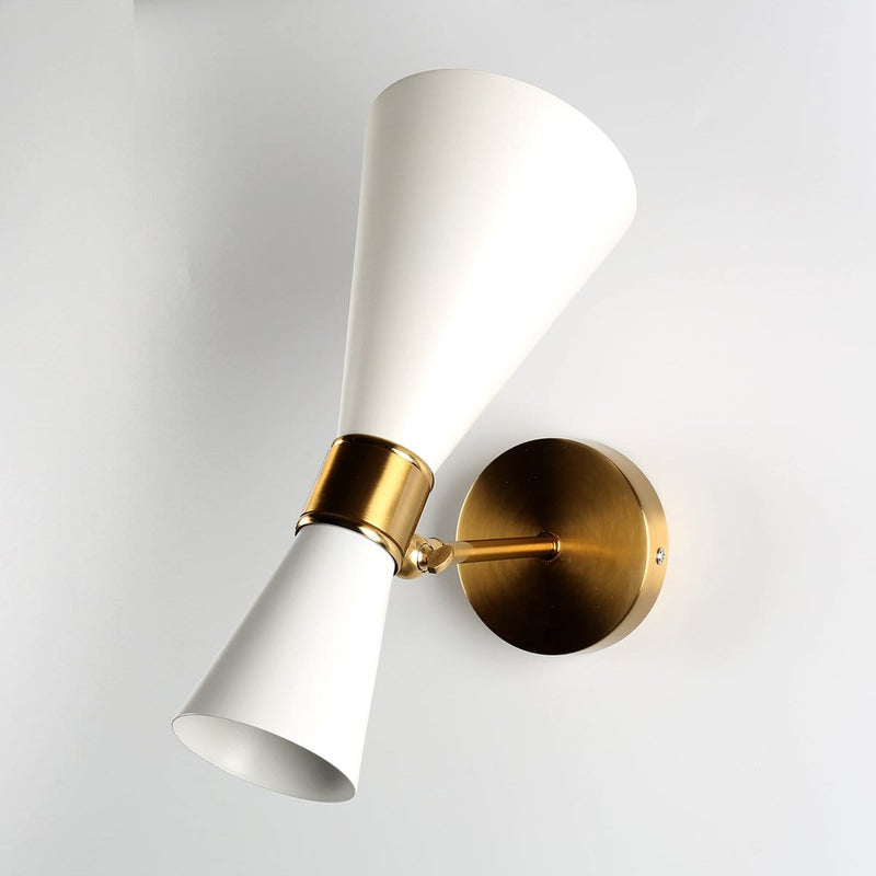 Simple Hourglass Gold Wall Light