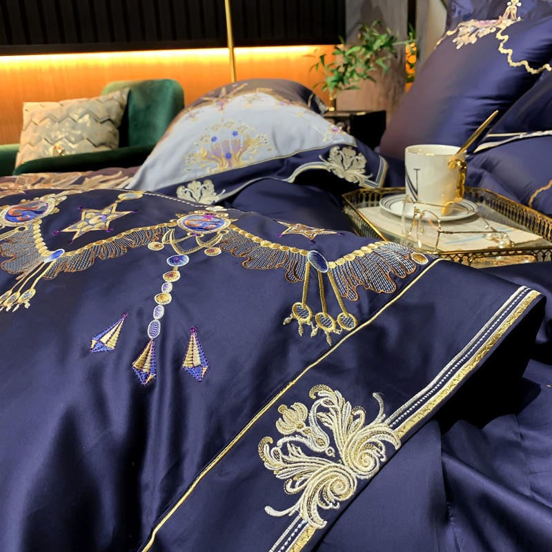 Luxury Bluebell Duvet Cover & Sheet Set(Egyptian Cotton)