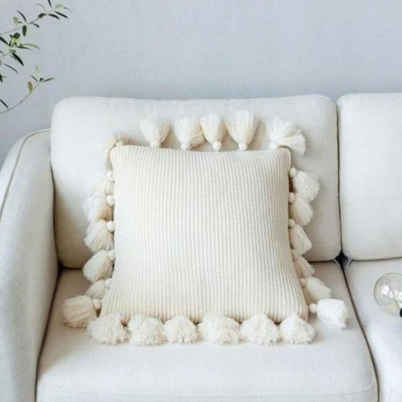 Soft Tassel Cushion Cover