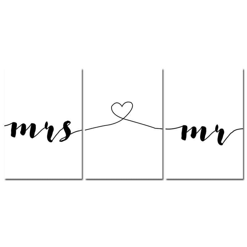 Mr & Mrs. Wall Art