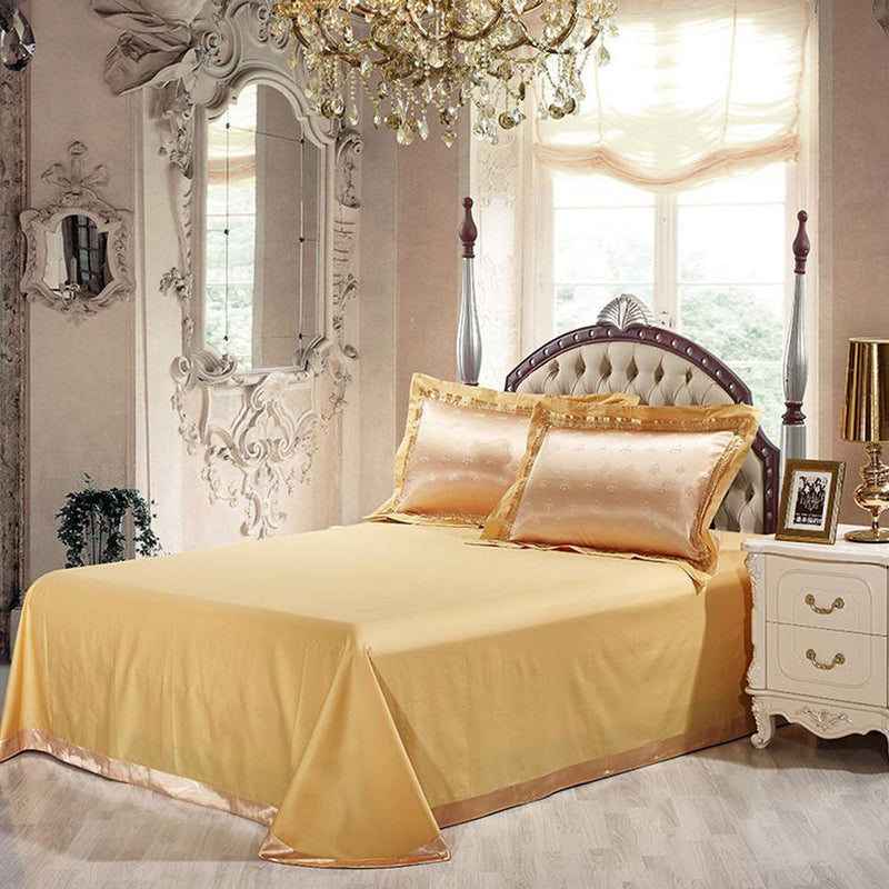 Luxury Gold/Silver Duvet Cover & Bed Sheet Set