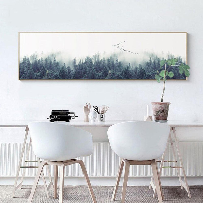 Nordic Forest Landscape Wall Art