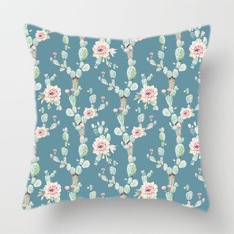 Cactus Flower Pillow Cover