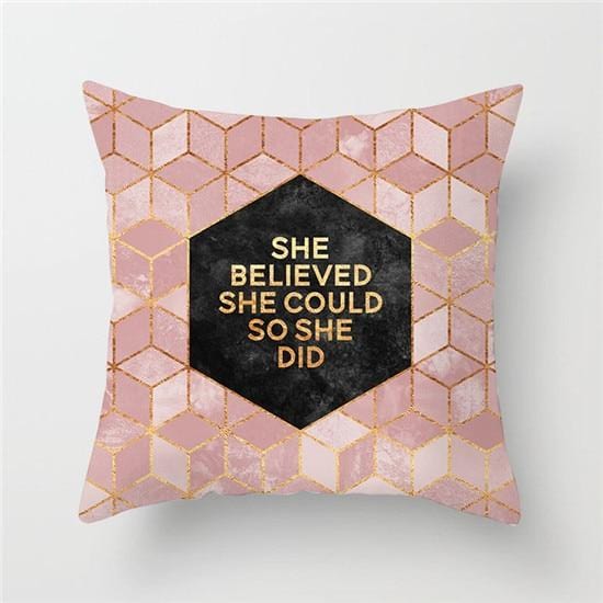 Geometric Diamond Pillow Collection