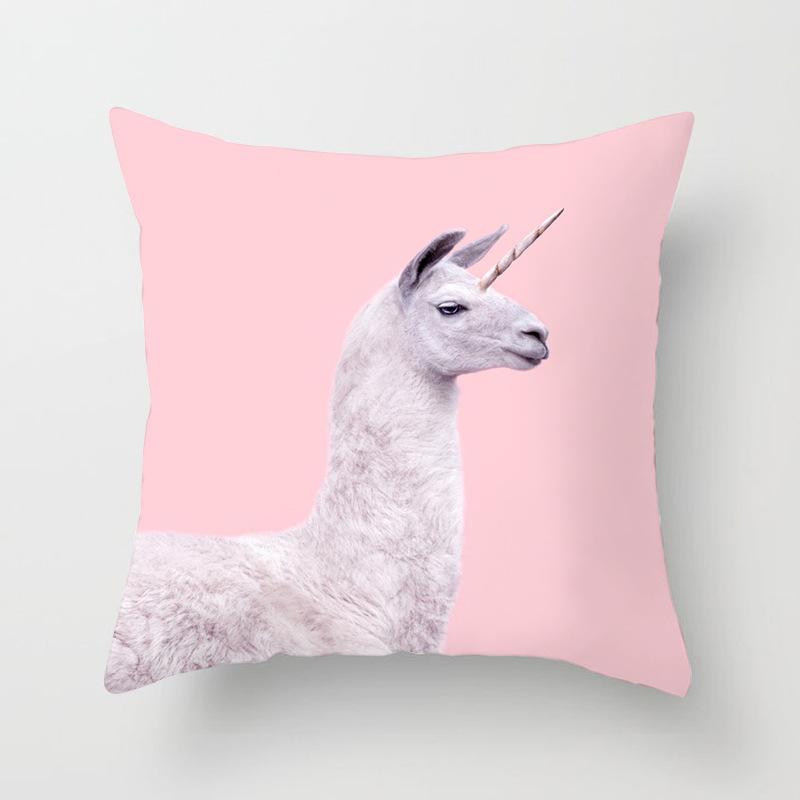 Animal Printed Throw Pillow Cover