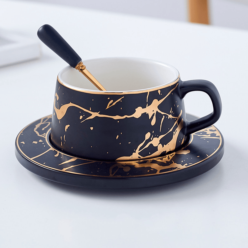 Marble Matte Gold Cup