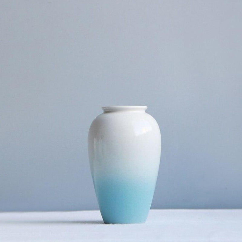 Blue Azure Ceramic Vase