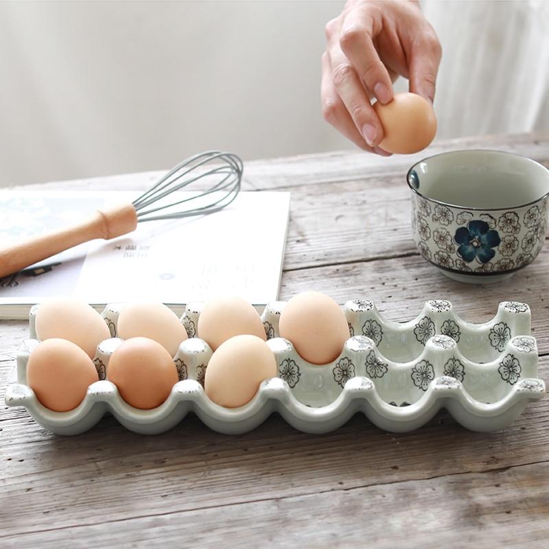 Japanese Ceramic Egg Tray