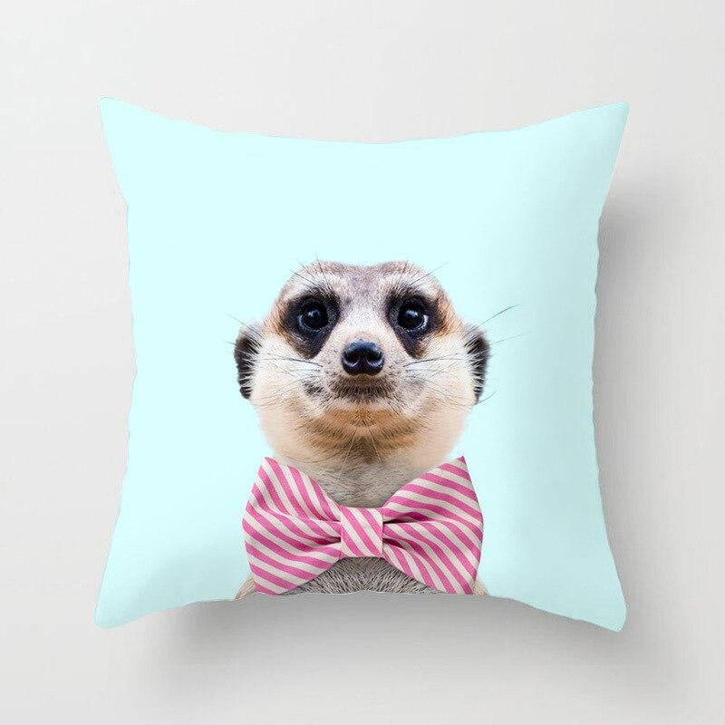 Animal Printed Throw Pillow Cover