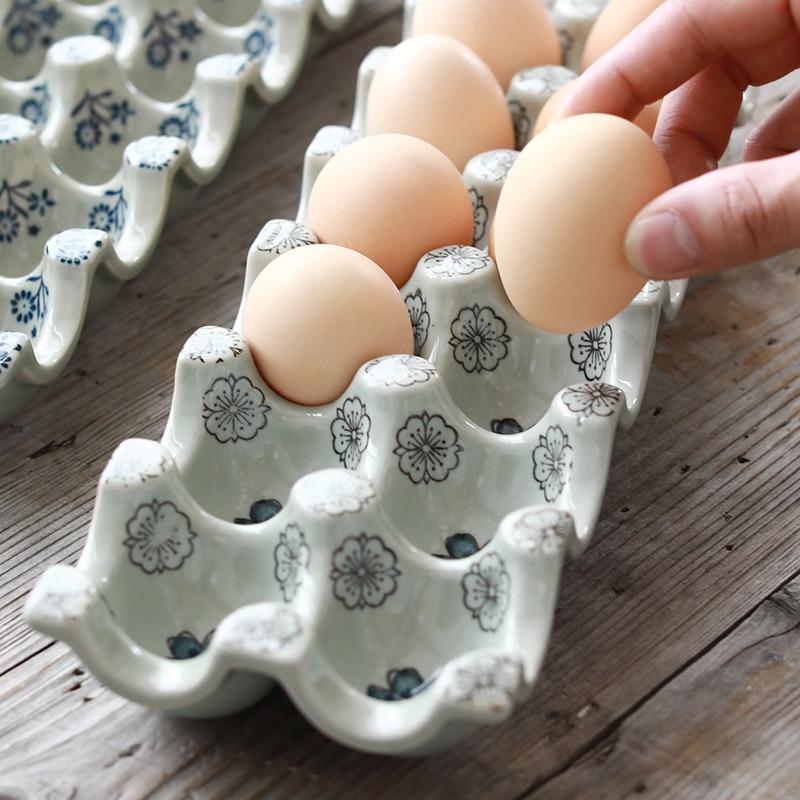 Japanese Ceramic Egg Tray