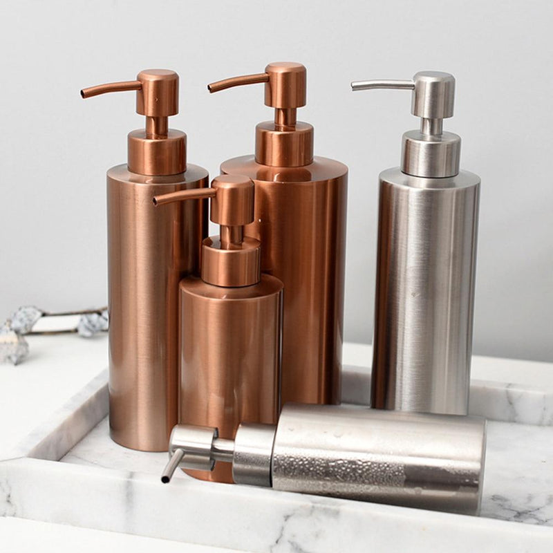 Rose Gold Refillable Soap Dispensers