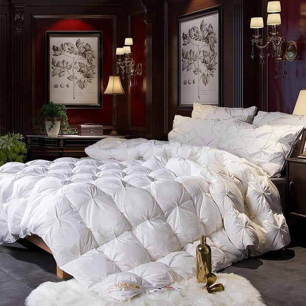 Natural Goose Down Quilted Comforter